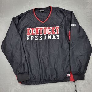 Kentucky Speedway Jacket Mens Large Windbreaker Rain Coat Ringer Vintage Racing‎